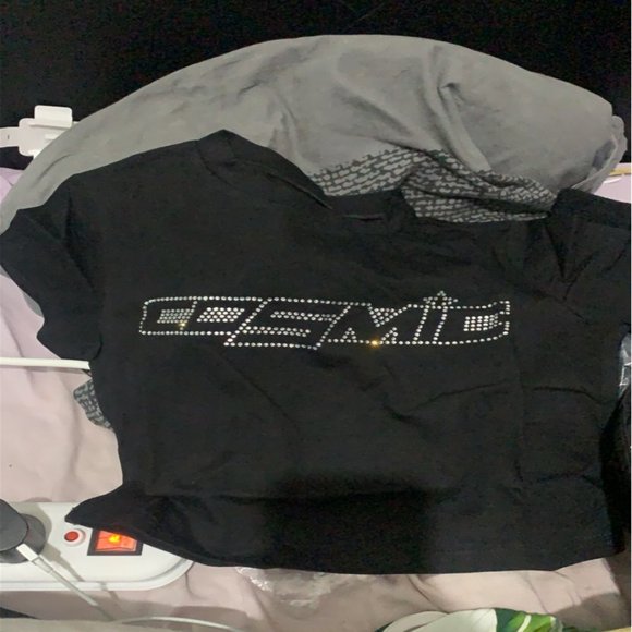 Women Summer  Short Sleeve   Hot Drill Rhinestone - Picture 7 of 12